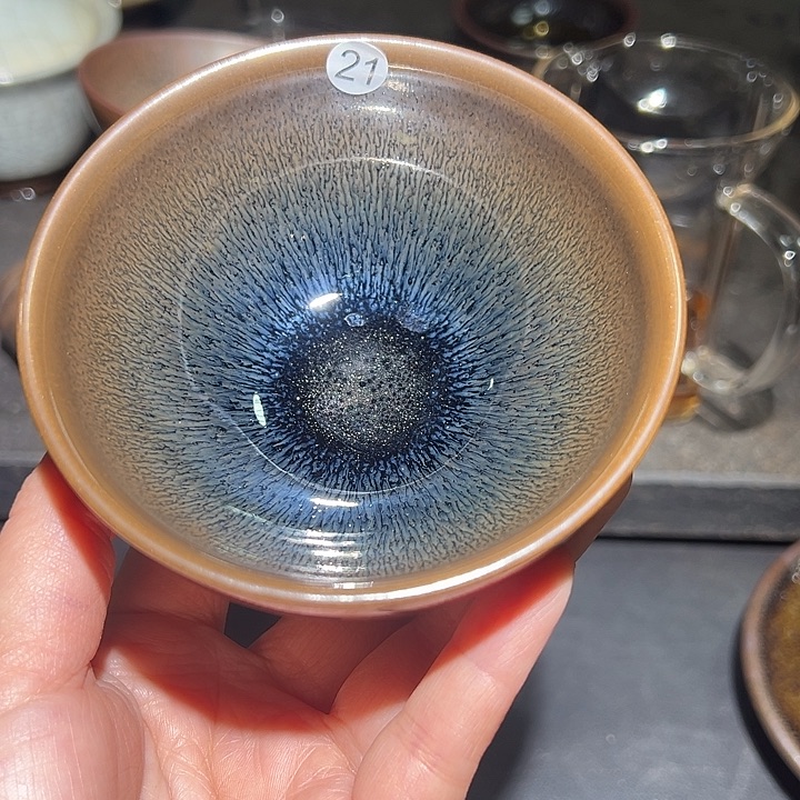 便携款瓷宋御柴烧精品主人杯