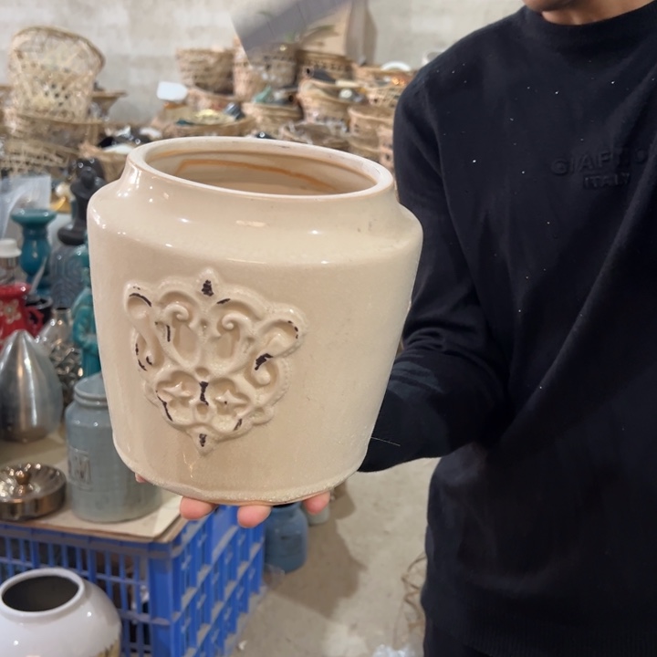 摆件高19口14公分微瑕捡漏做旧