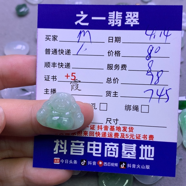 翡翠未镶嵌颈饰M**?翡翠