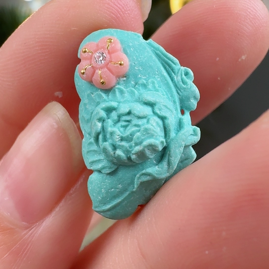 绿松石珠宝奇石未镶嵌