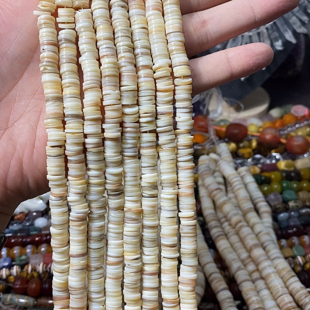 石英质玉未镶嵌，天然贝直切隔片8mm，