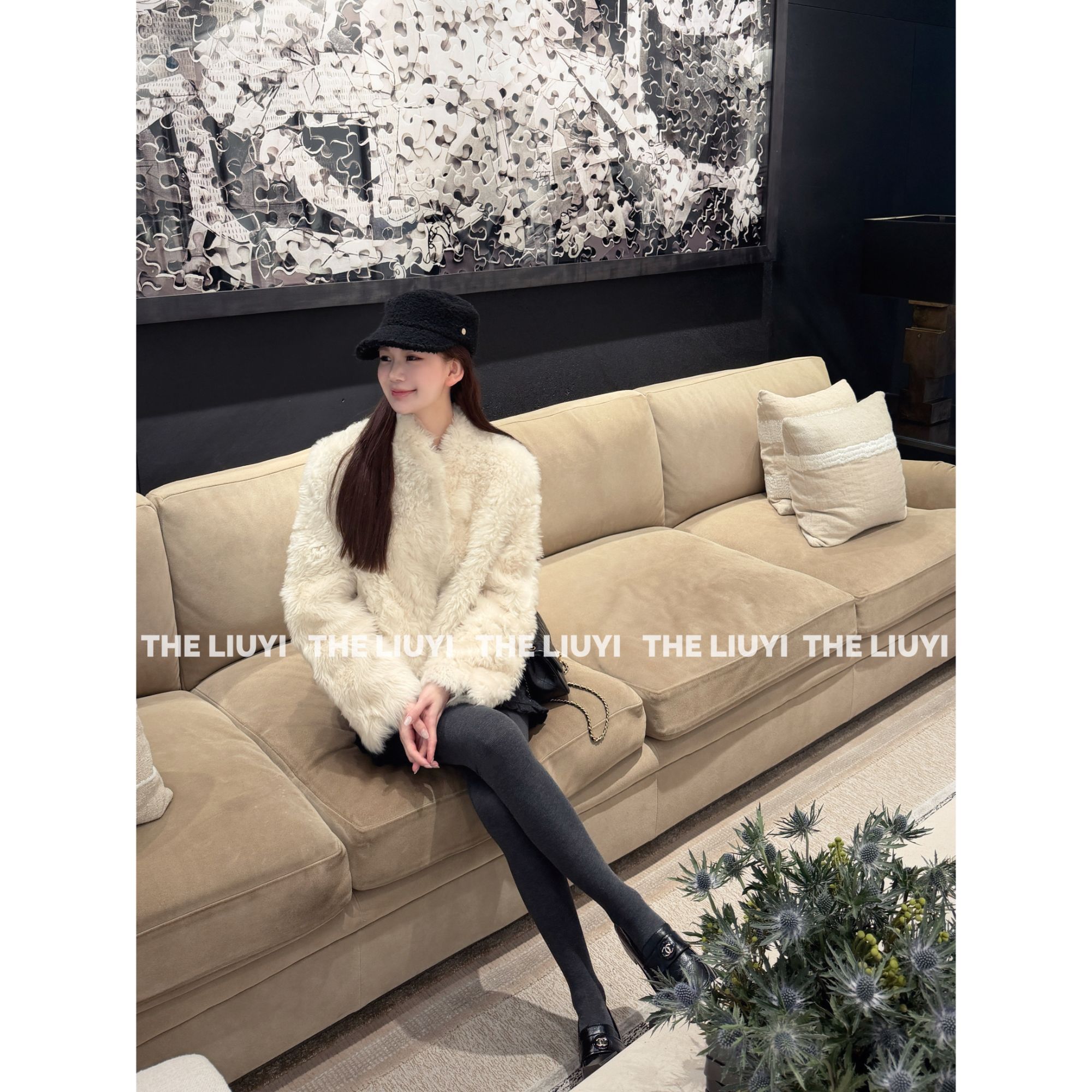 【LIUYI】白雪公主~西班牙进口半卷托斯卡纳皮草外套511233