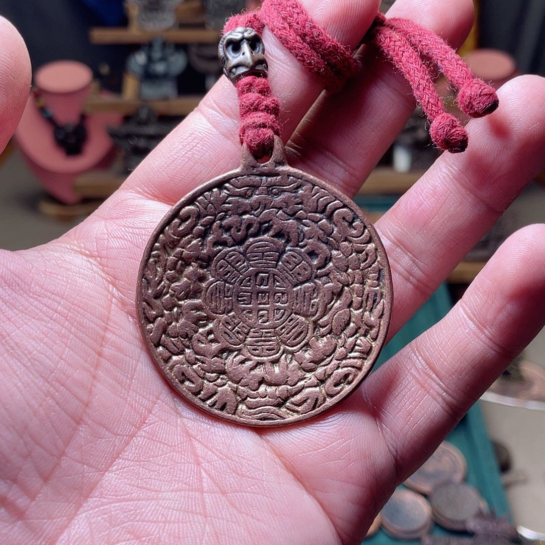 藏传大猪鼻九宫包挂