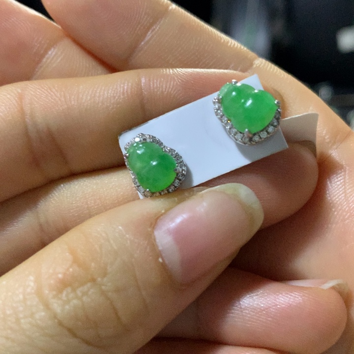 翡翠银S925镶嵌戒指