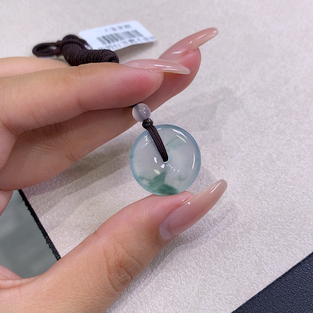 翡翠未镶嵌吊坠(不含链)18.8-4