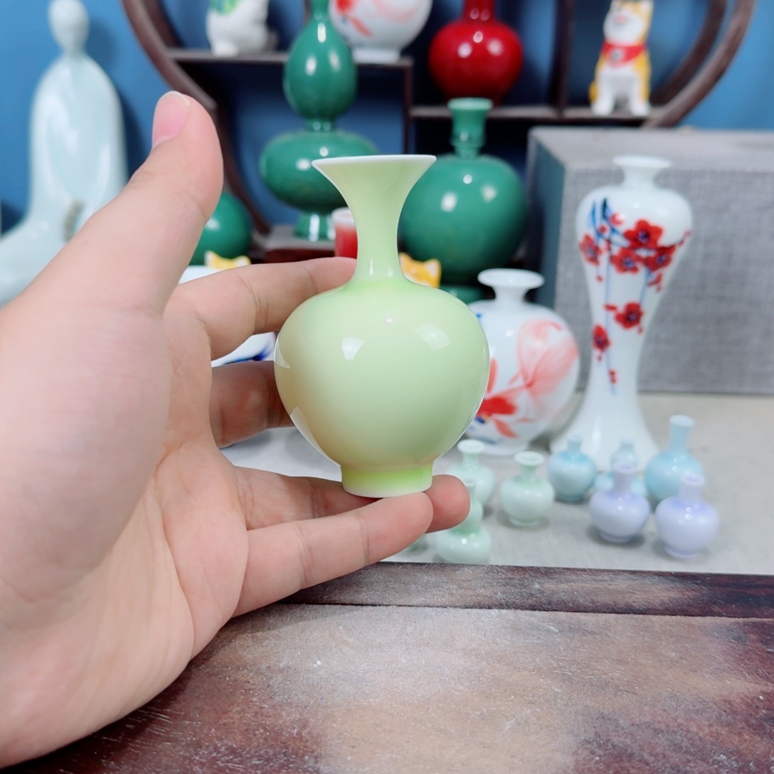 陶瓷手工小花器摆件