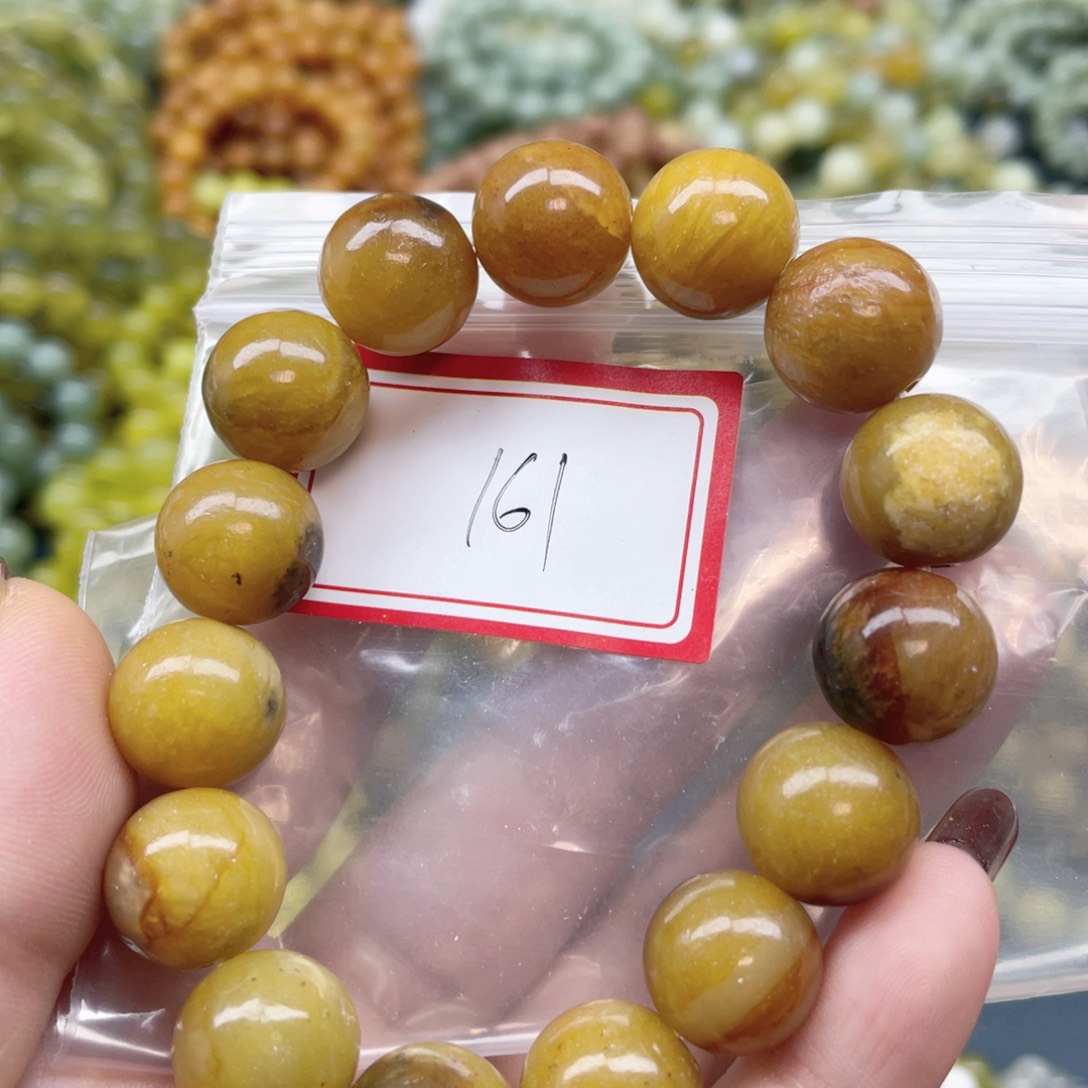 未镶嵌蛇纹石玉手串柴*轩