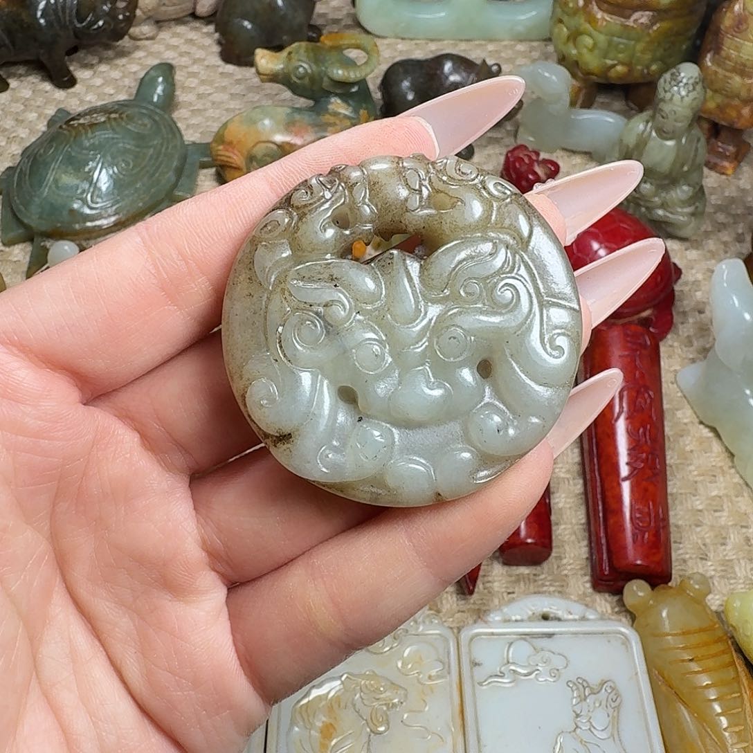 白玉菩提吊坠挂件