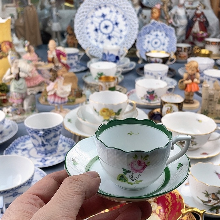 中古欧瓷瓷器小房子