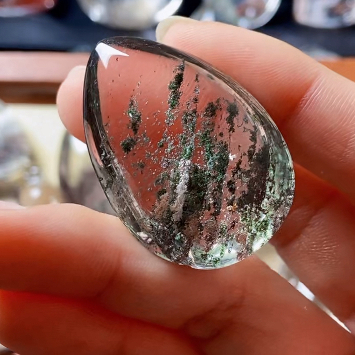 非金属皮质吊坠 绿幽千层
