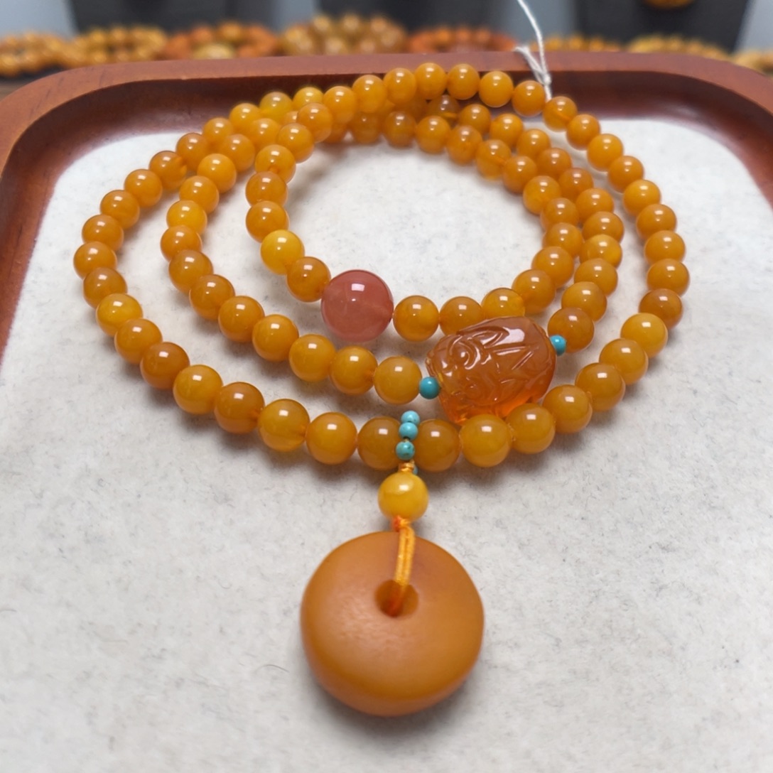 蜜蜡未镶嵌手串蜜蜡