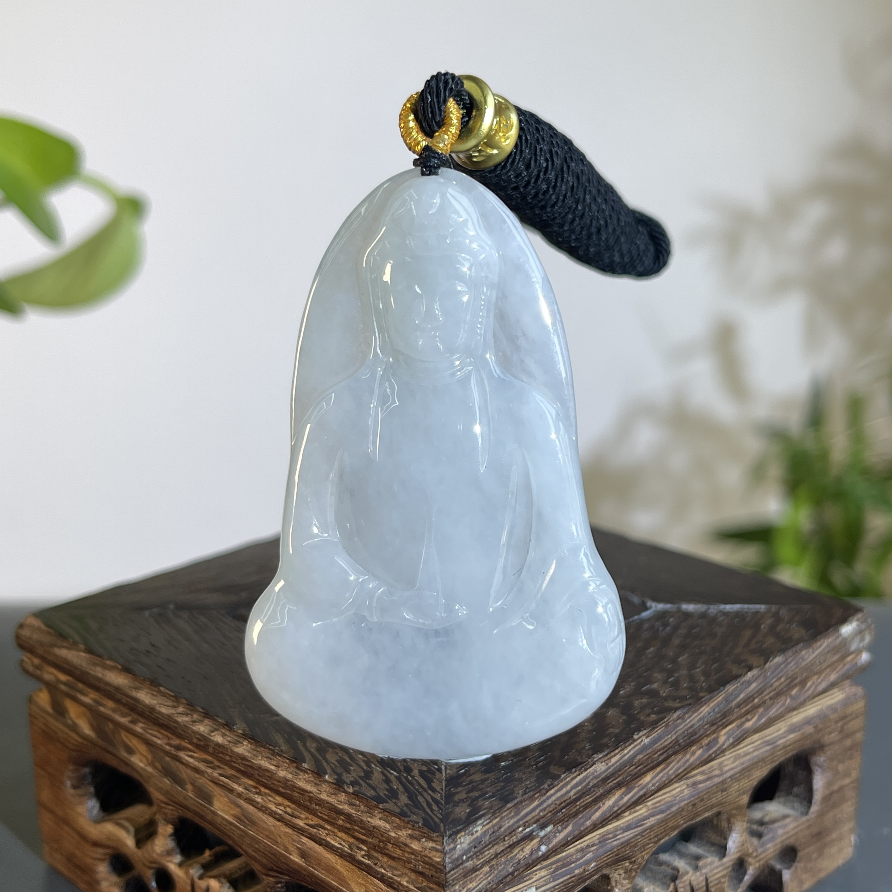 JTW08-72 天然缅甸翡翠A货  观音