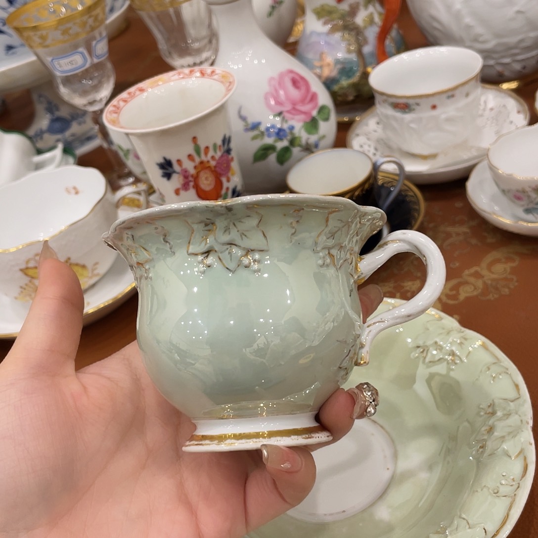 瓷片中古一等咖啡杯