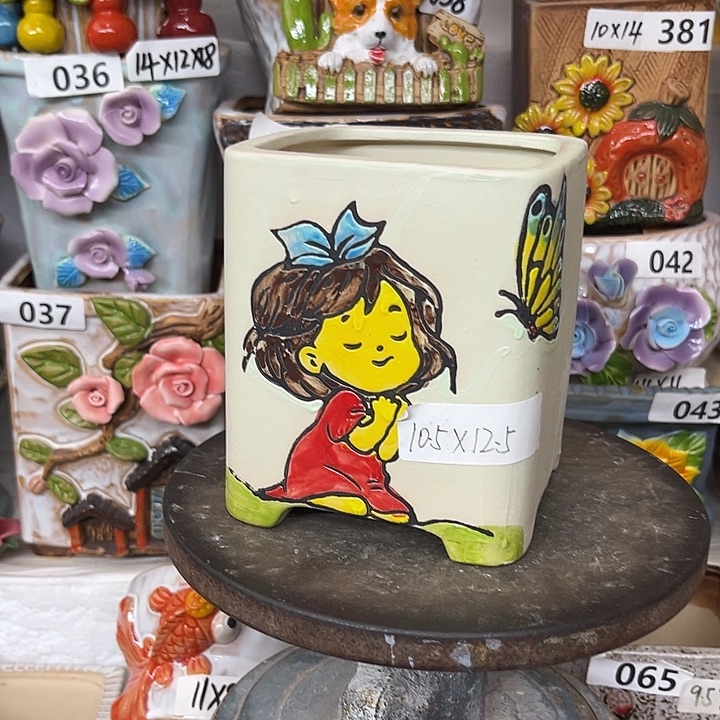 粗陶材质多肉花盆