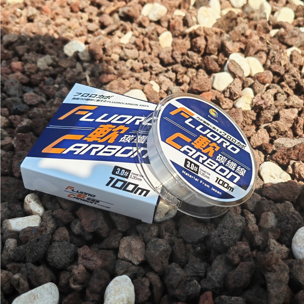 博格浪日本软碳半碳鱼线100米路亚前导透明子线柔软耐磨Bingolife