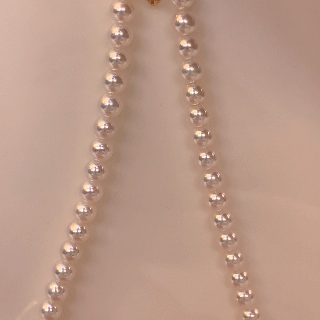 淡水珍珠颈饰18K金镶嵌5.5