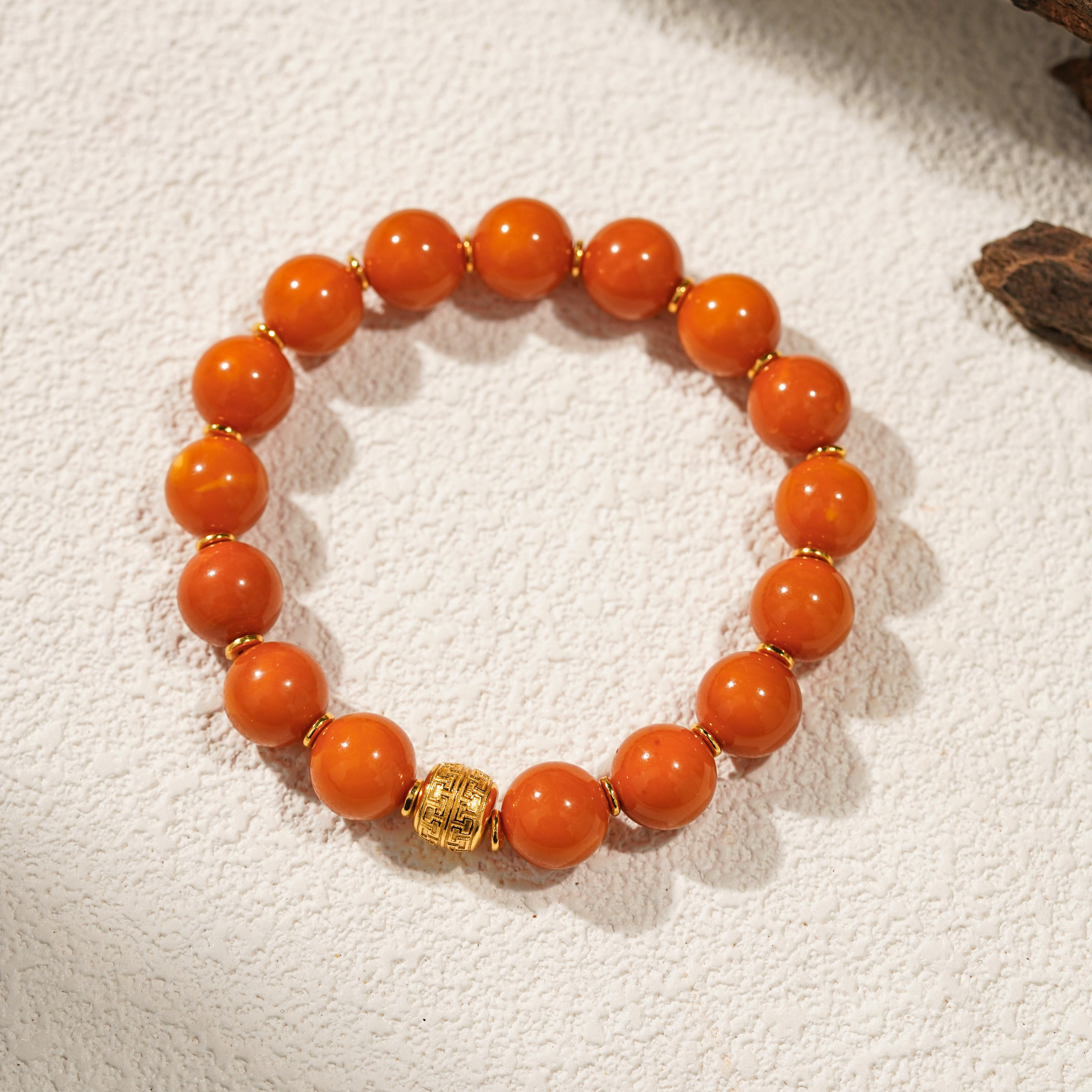 【荣华】蜜蜡手串（天然珠宝多样性发其一）