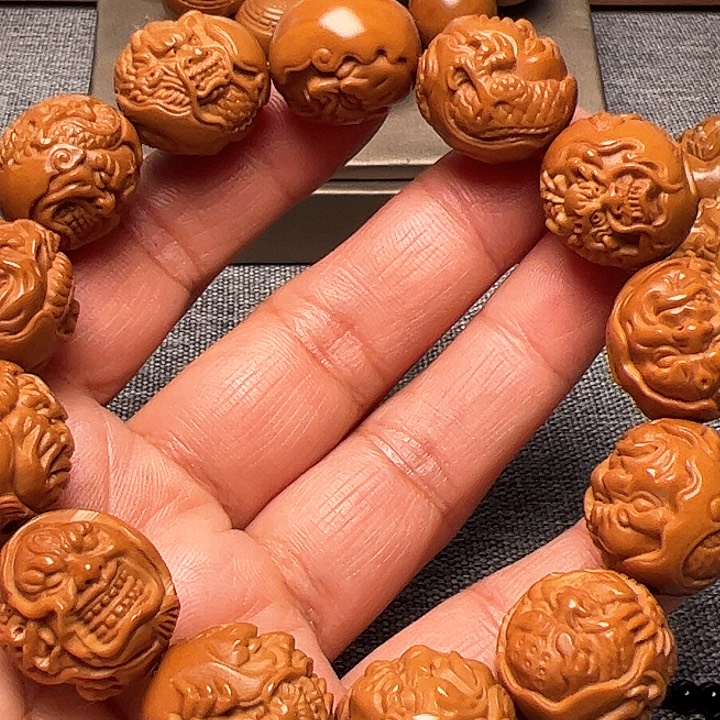 橄榄核手串/手链龙恶僧橄榄手串核雕