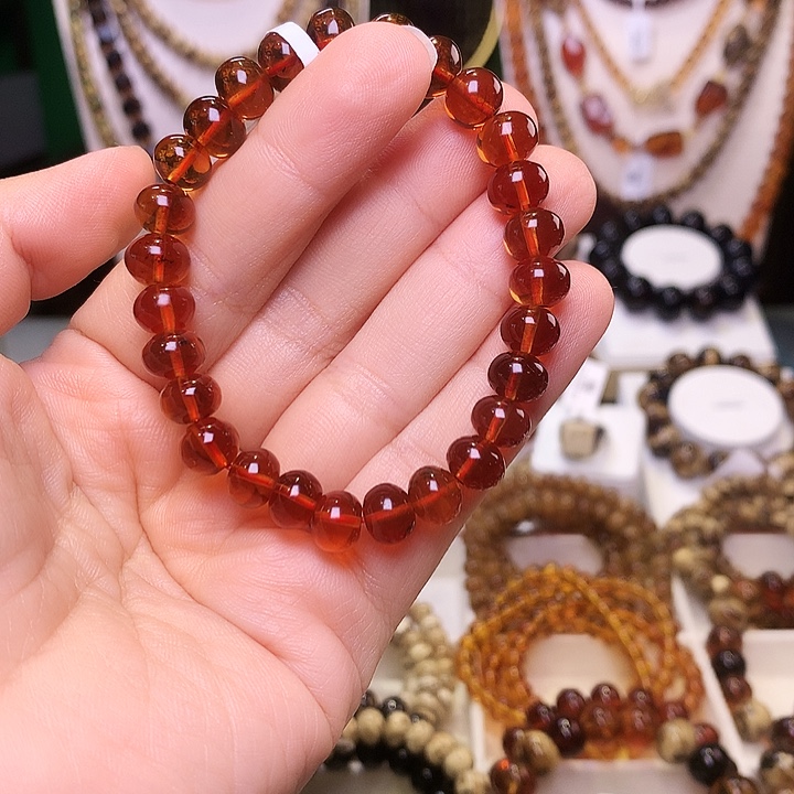 陶***陶琥珀未镶嵌裸石抚顺琥珀8+307