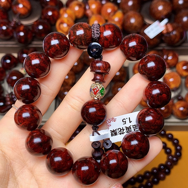 花梨木类手串/手链风化土埋料瘤疤高货1.5