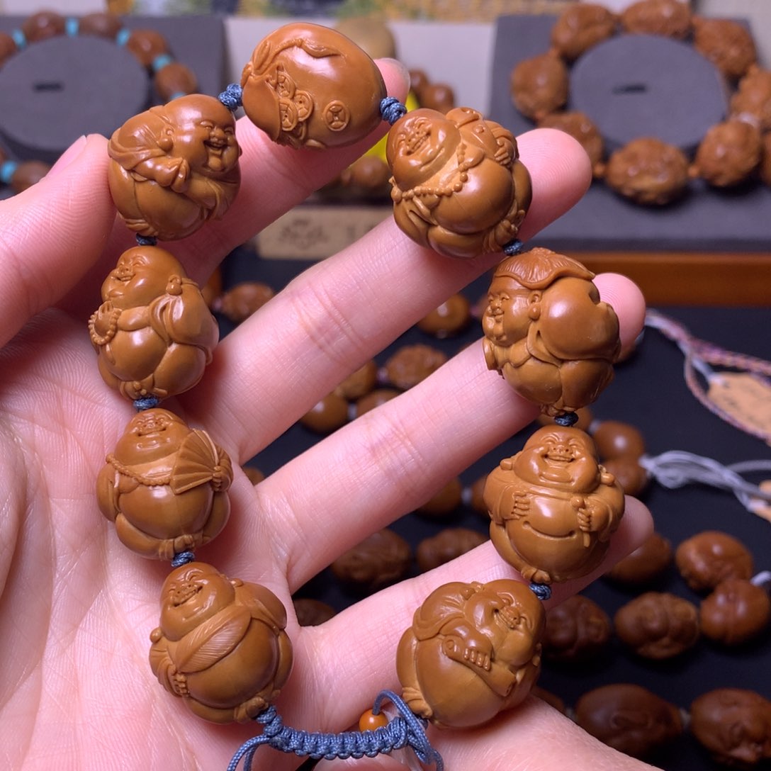 橄榄核手串/手链弥勒佛