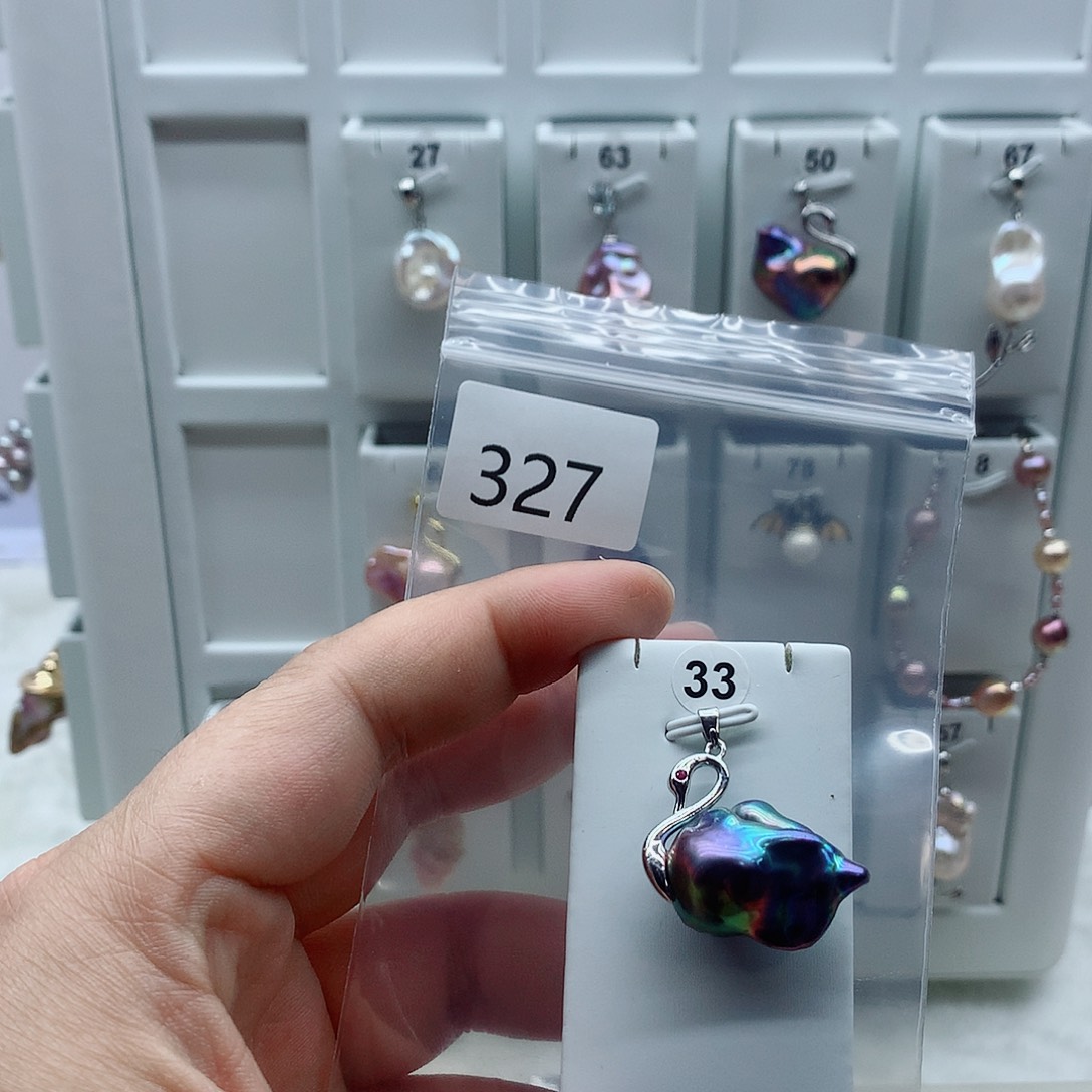 合金吊坠(不含链)淡水珍珠