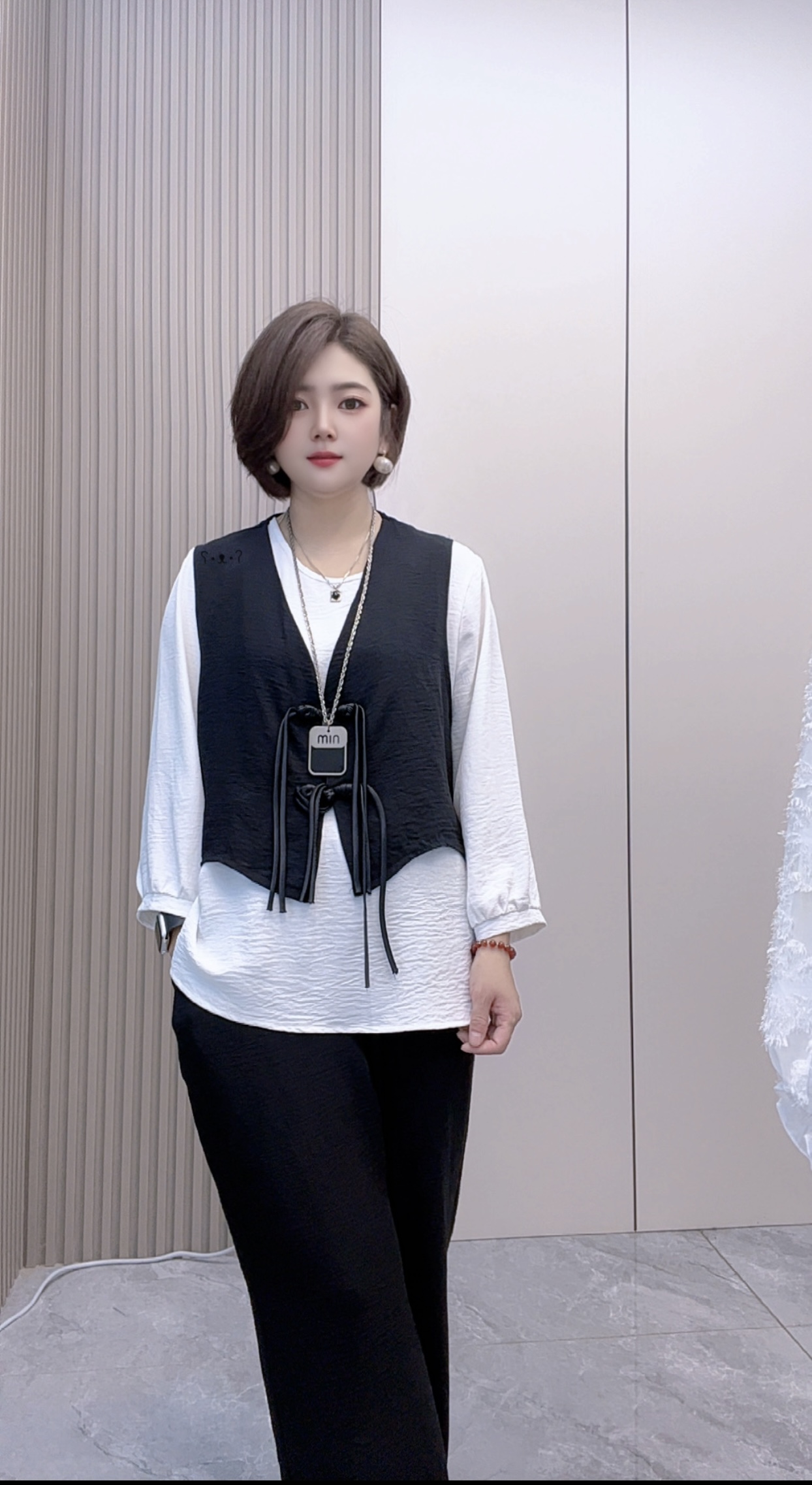 套装女2025秋季时尚休闲国风两件套上衣长裤三件套宽松显瘦妈妈装