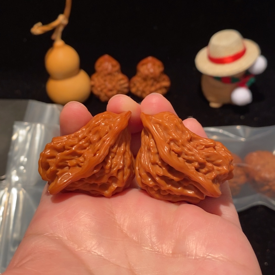 文玩核桃把件42尺盘山小鸟456