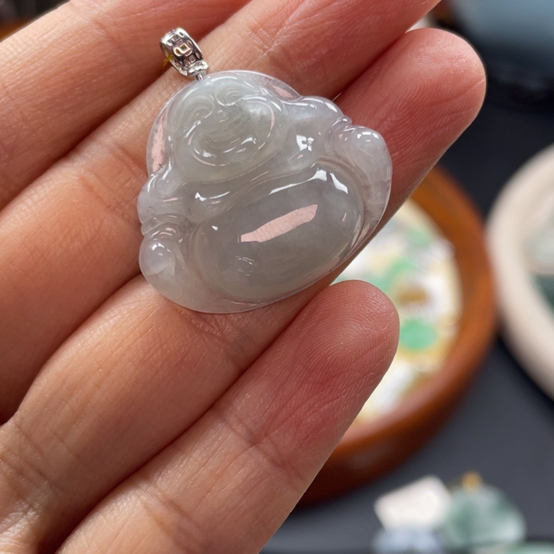 翡翠银S925镶嵌颈饰