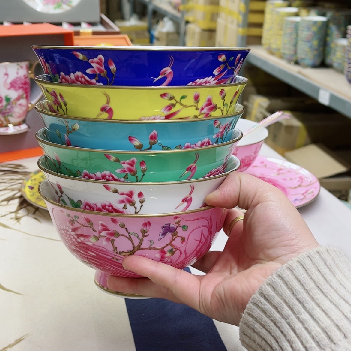 【闪购商品】骨瓷6英寸6混。。。。。