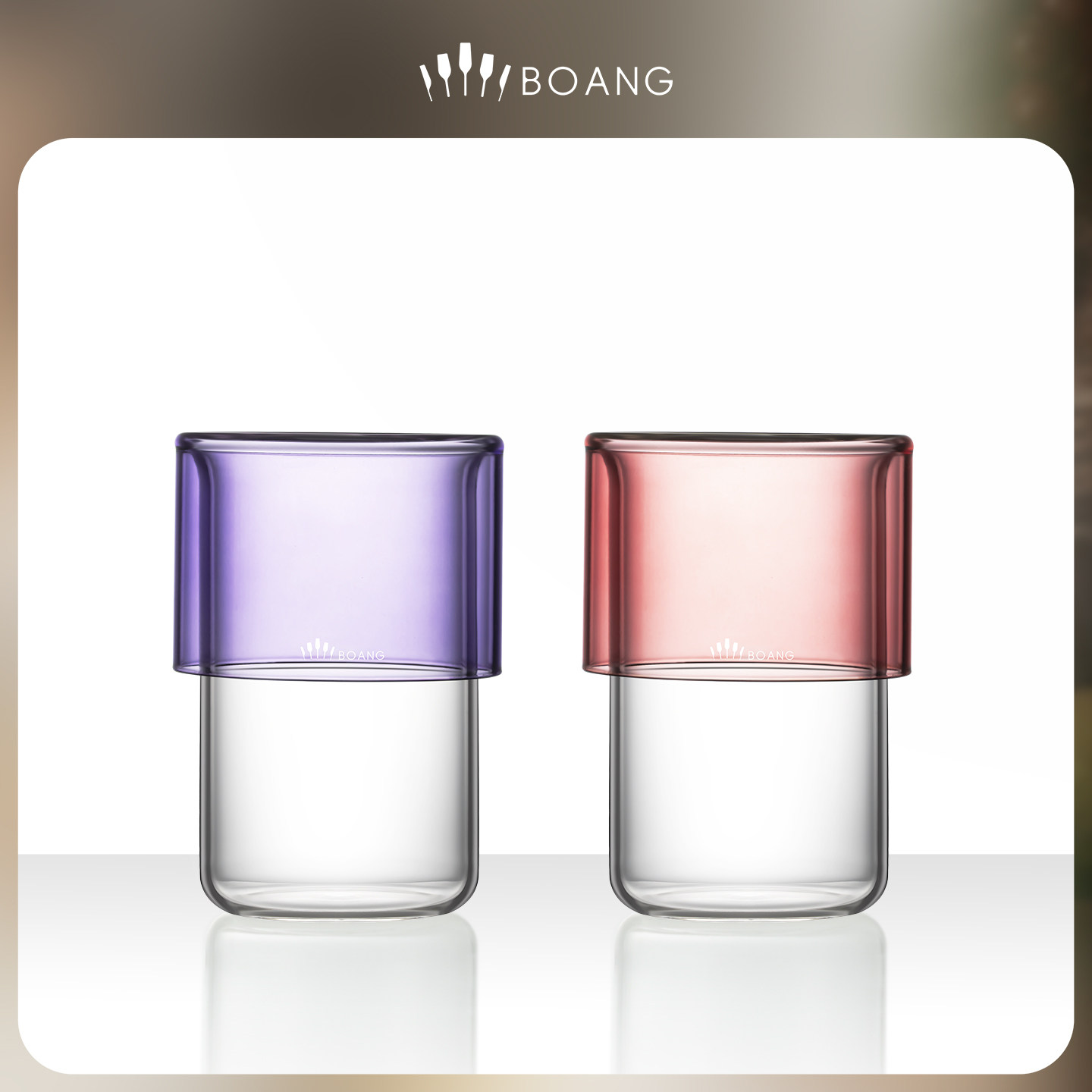 新款女高颜值多巴胺果汁咖啡杯耐热玻璃双层喝水个人专用冲泡杯子