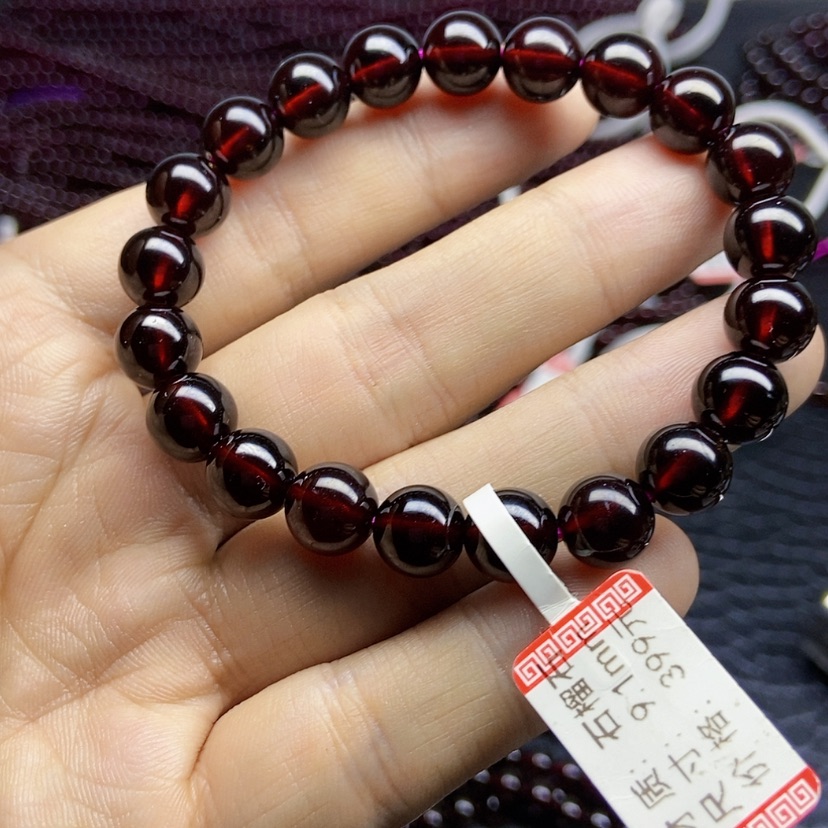 【闪购商品】石榴石手链未镶嵌9毫米