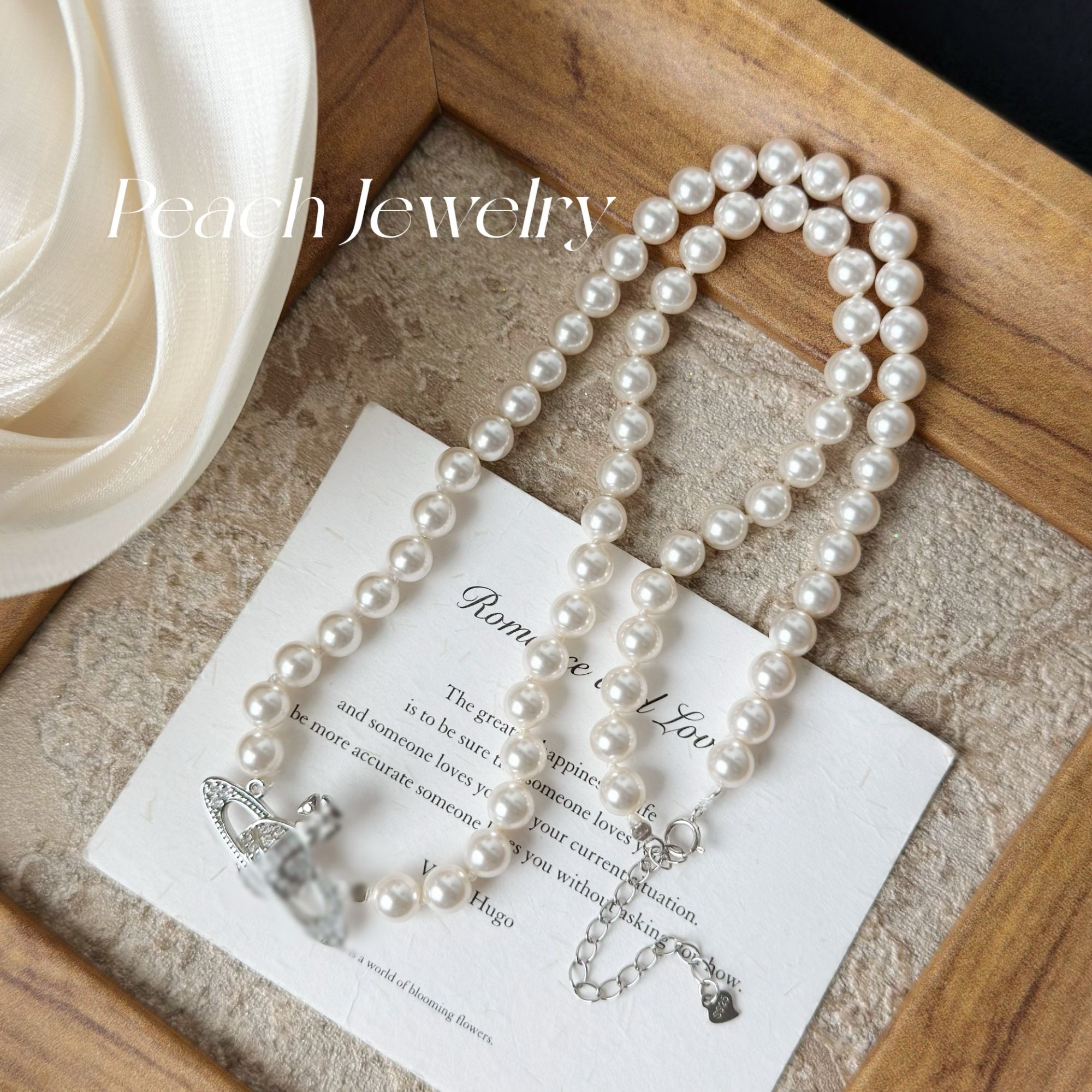 链子925银仿珍珠 施家珠珠项链 A612 多样性发一颜色微差