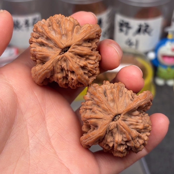 桃核吊坠43麦穗虎头