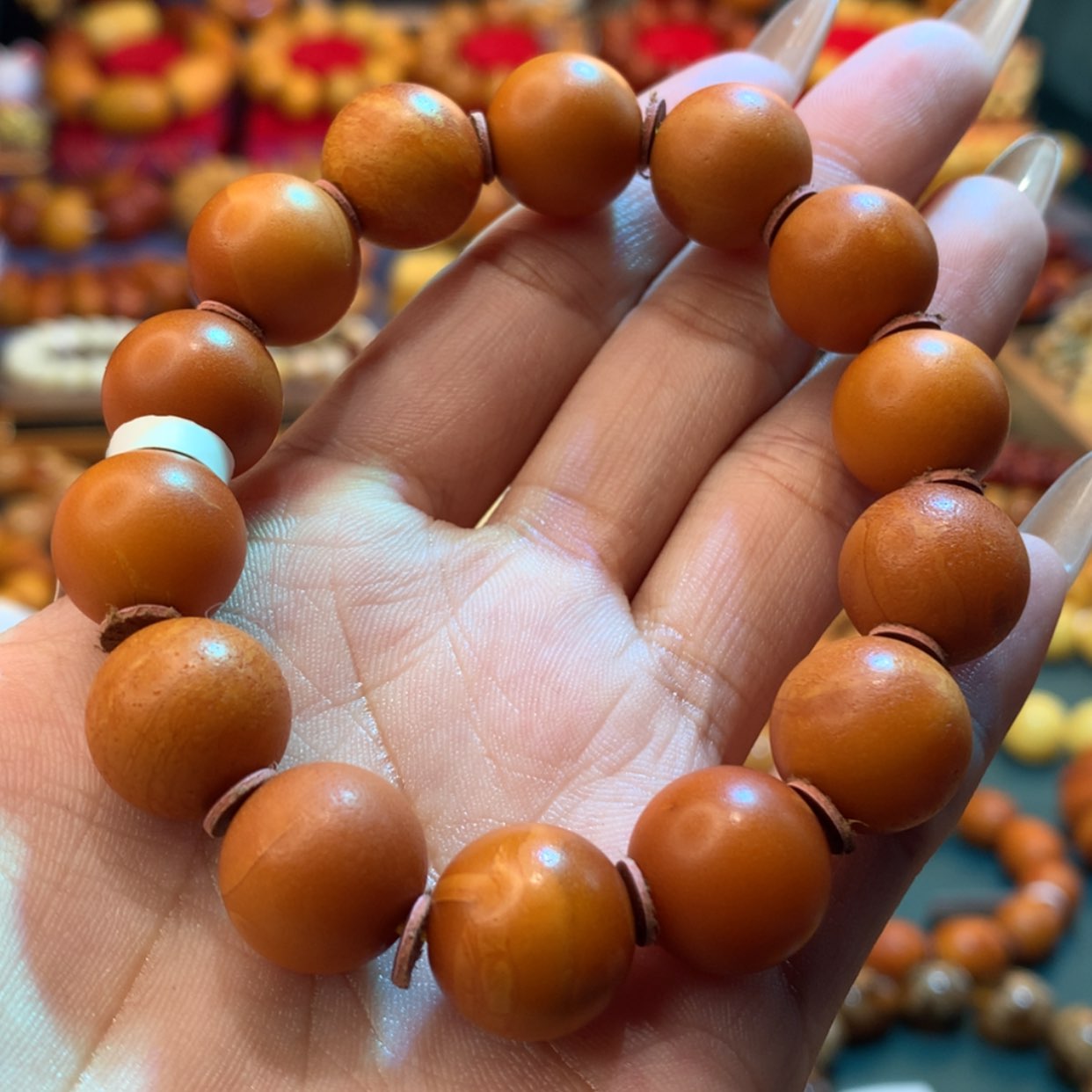 【闪购商品】琥珀手链未镶嵌蜜蜡e