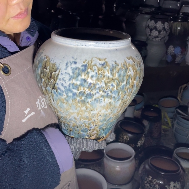 紫砂花盆口17高24正品正品