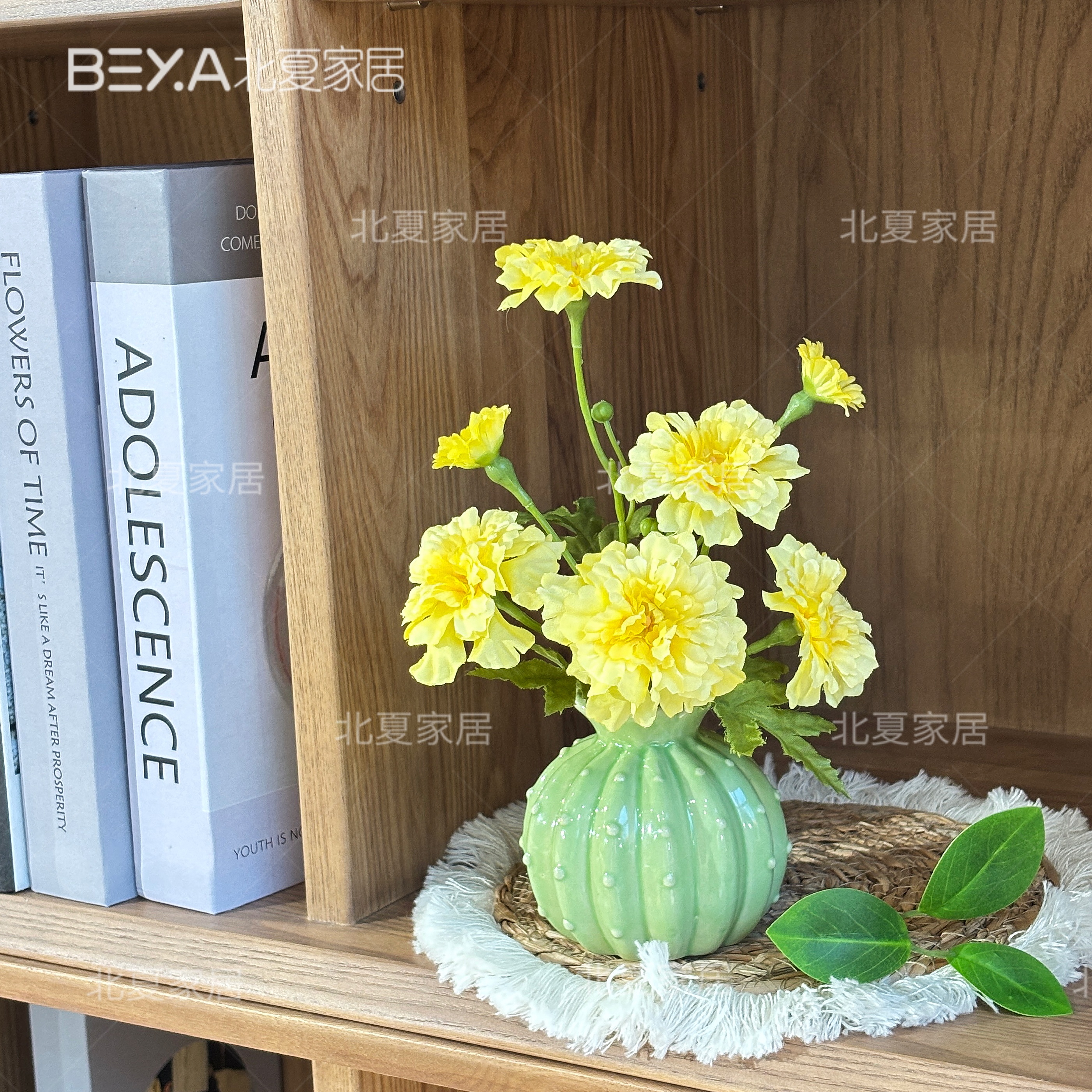 迷你菊仿真花束假花洋甘菊绢花卧室装饰餐桌花艺摆设拍照摄影道具