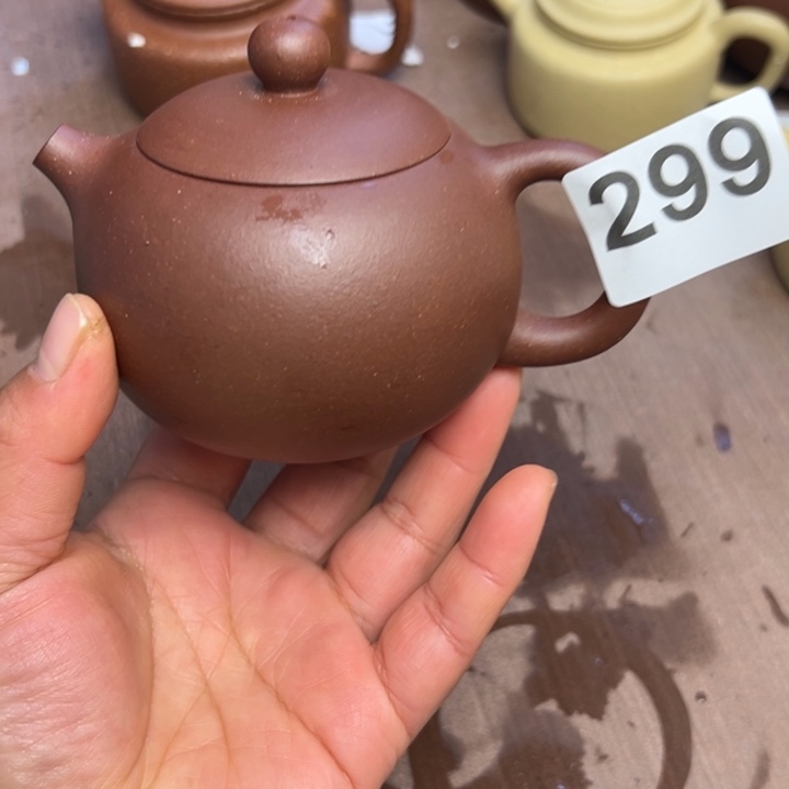紫砂茶壶底槽清半手工220cc瑕疵