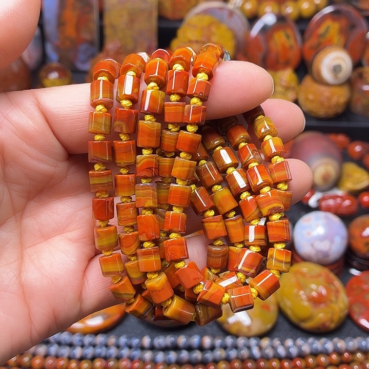 玛瑙/玉髓未镶嵌项链