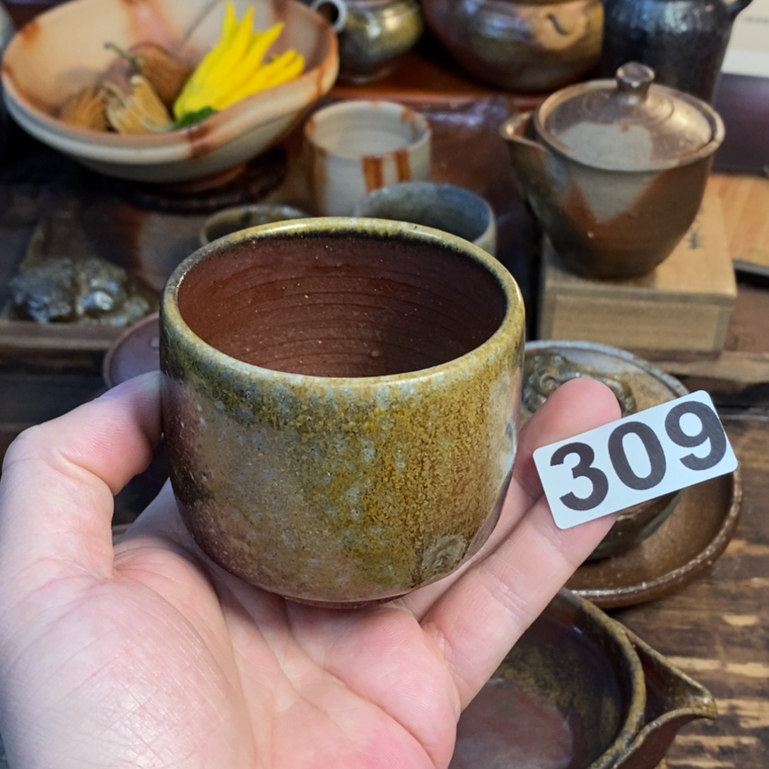 备前烧柴烧茶具杯子微瑕