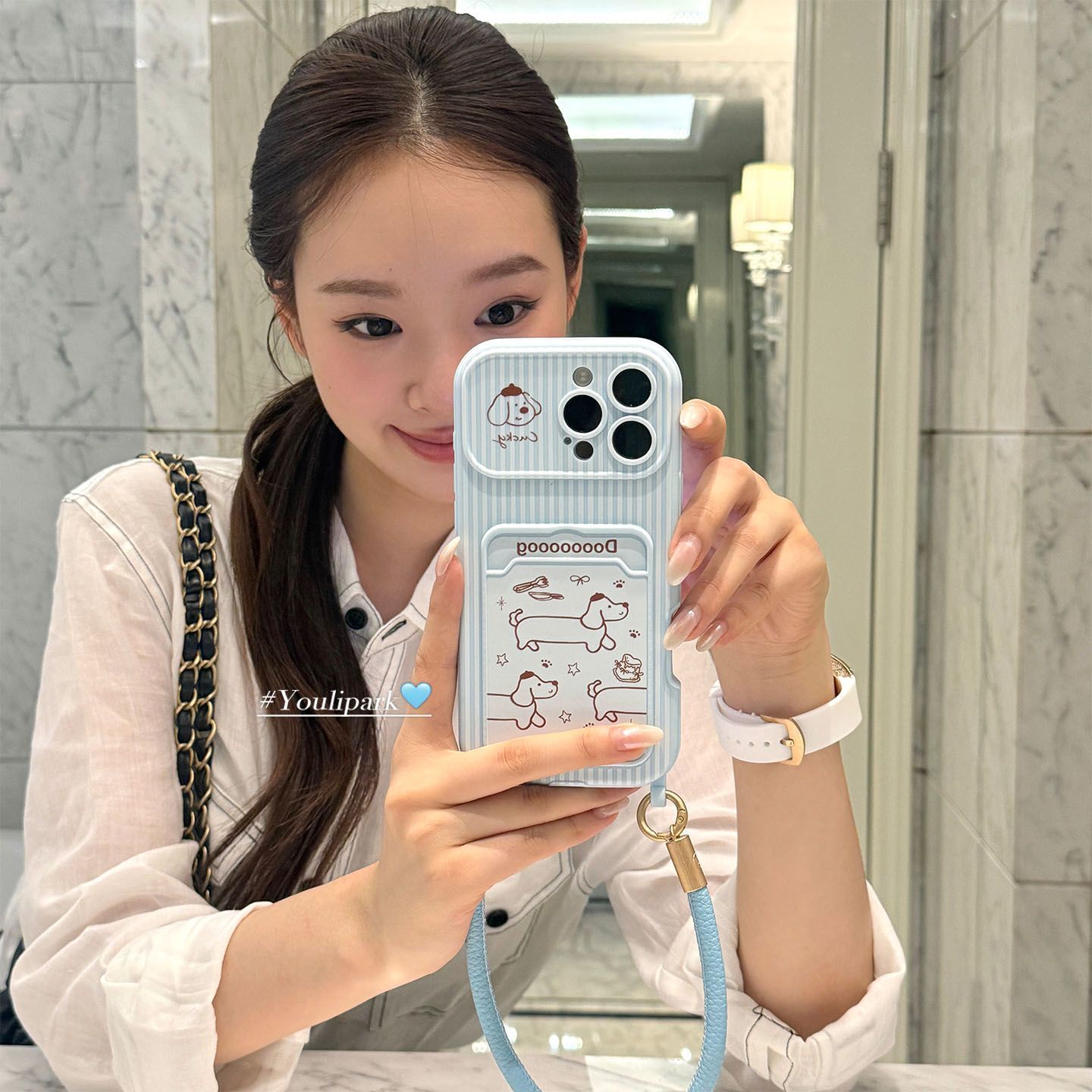 卡通线条狗狗皮绳适用苹果17手机壳华为/荣耀/OPPO/vivo/小米