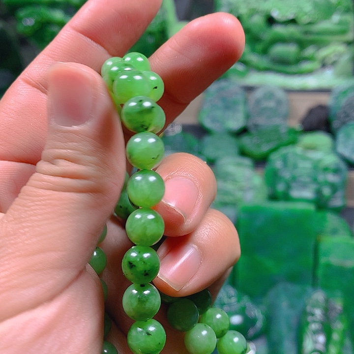 和田玉（碧玉）未镶嵌珠宝半成品