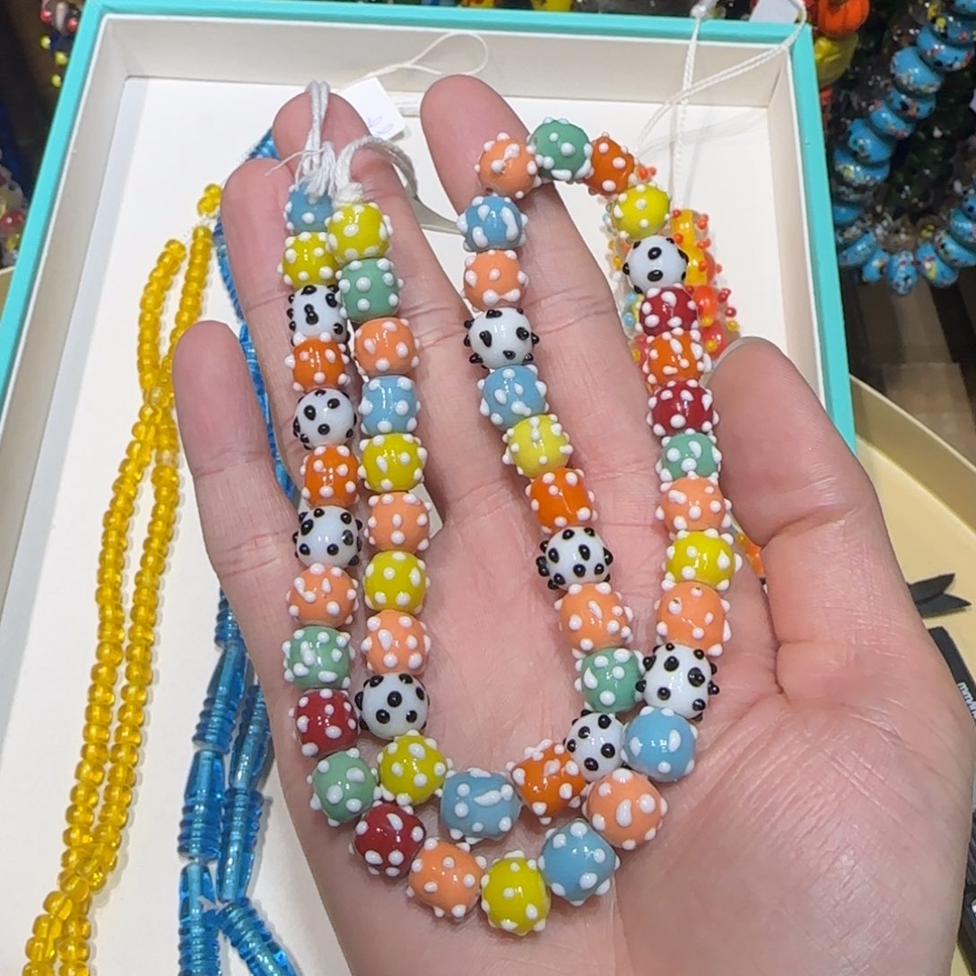 琉璃非金属小球蜻蜓眼琉璃珠