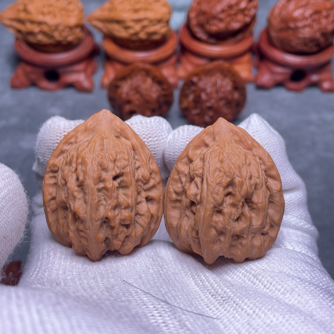 文玩核桃吊坠赤龙鸡心边34全品