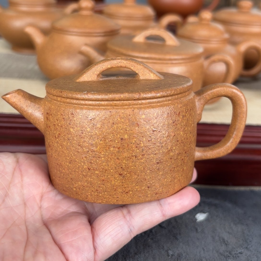 紫砂茶壶梨皮黄段180