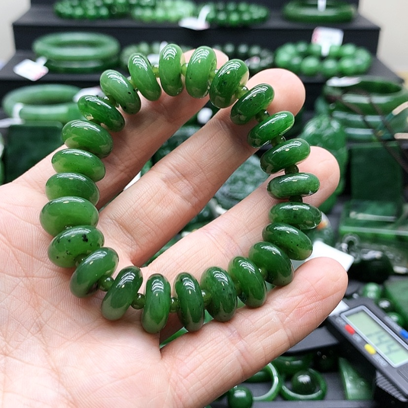 【闪购商品】和田玉（碧玉）手链未镶嵌敏