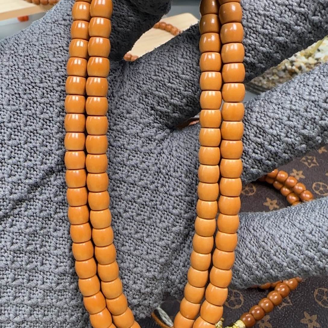 吊坠橄榄核老挝6.2mm直切三花面无白108