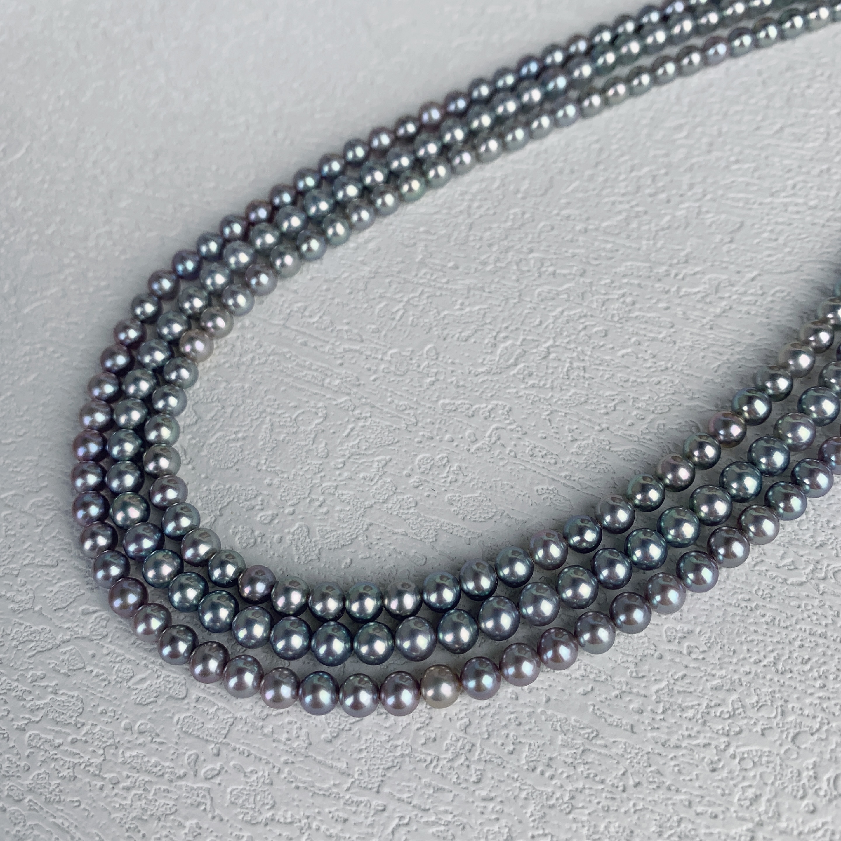 【mori girl】“蓝玫瑰”淡水珍珠项链 4.5-5mm （多样性发一）