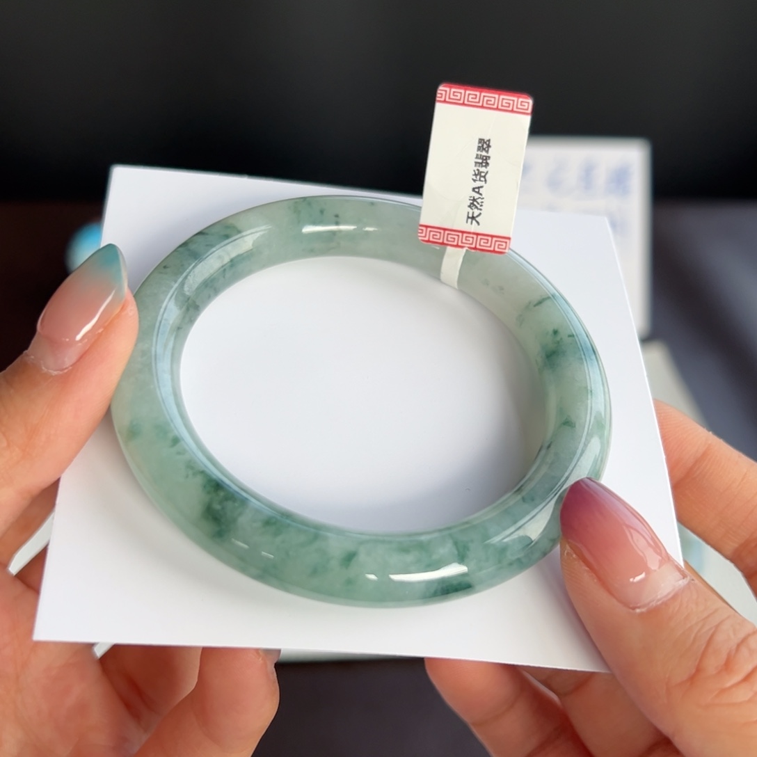 翡翠未镶嵌手镯11号 55.2