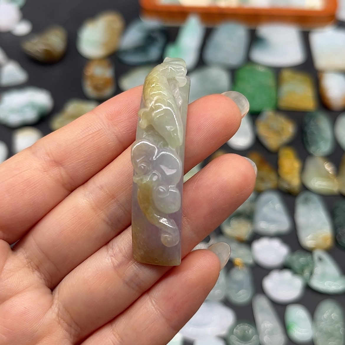 【闪购商品】翡翠未镶嵌颈饰手牌